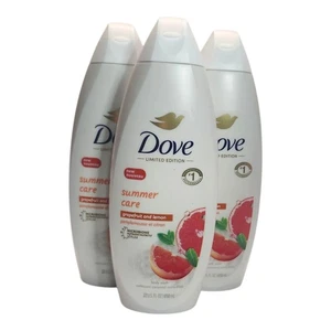 3 Pack Dove Summer Care Grapefruit & Lemon Body Wash 22oz. - Picture 1 of 1