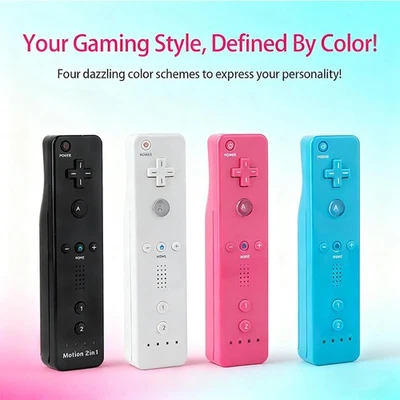 BONACELL Wii Remote Controller / Nunchuck for Nintendo Wii Wii U Console - Motion Plus