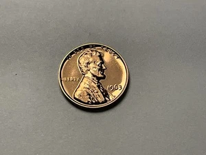 1963 1 Doubled Die Obverse Proof Lincoln Cent #3035 - Picture 1 of 22