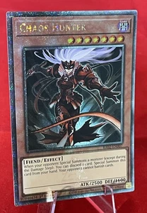 Chaos Hunter 1ª Edición Cuarto de Siglo Secreto Raro RA02-EN007 Yu-Gi-Oh! - Imagen 1 de 4