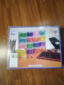 REALLY USEFUL BOXES 16 rainbow box set in organizer case - Picture 1 of 7