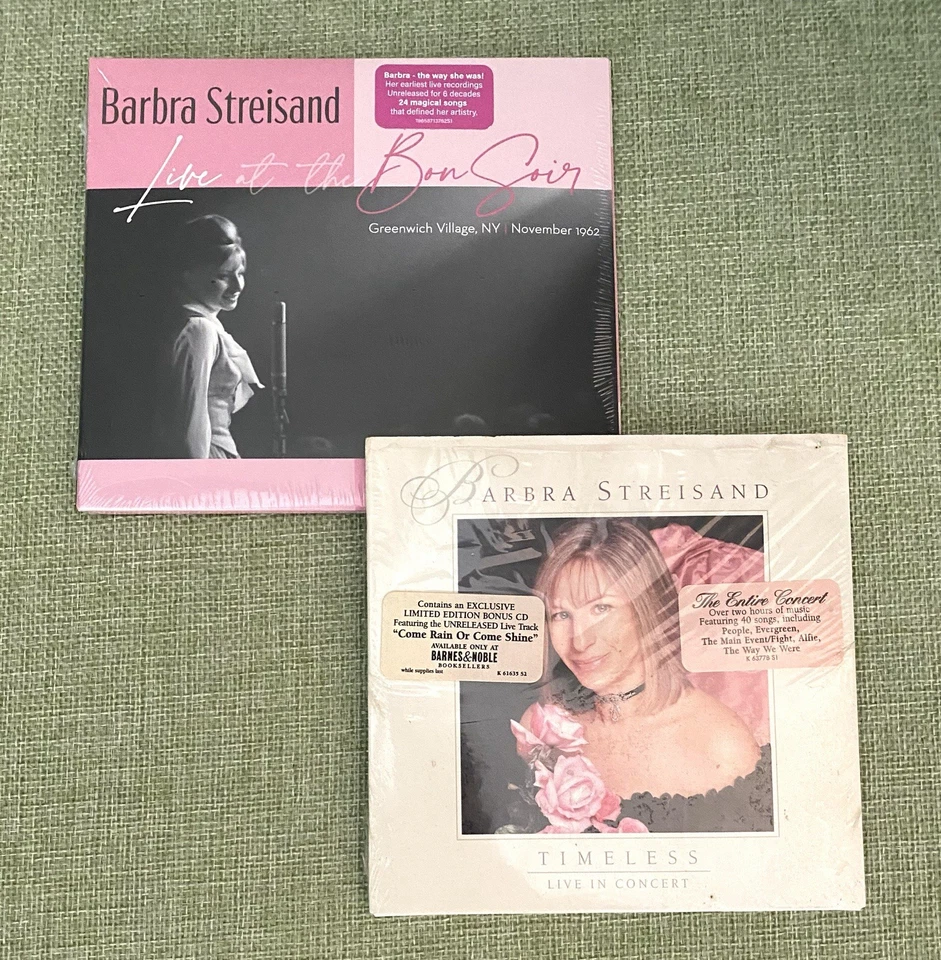 Barbra Streisand     **PROMO CD LOT**   Live at the Bon Soir  --  Timeless Foto 1 de 1
