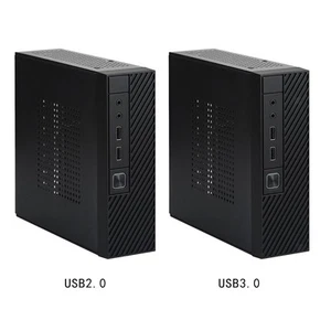 ITX-Computergehäuse, kompaktes tragbares Computergehäuse für den Haushalt am - Afbeelding 1 van 14