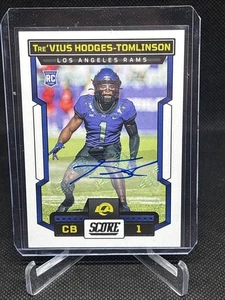 2023 Panini Score Tre'Vius Hodges-Tomlinson Rookie RC Auto #391 Los Angeles Rams - Picture 1 of 2