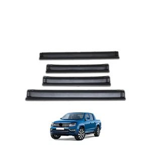 Door Sill Cover Protector fits Vw Amarok 2010-2021 4 Pcs ABS - Picture 1 of 3