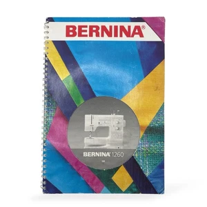 Manuale macchina da cucire Bernina 1260 + scheda cucitura originale - Foto 1 di 3