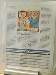 MAURICE SENDAK ART PIECE ORIG VTG 2022 ADVERTISEMENT - Picture 1 of 1
