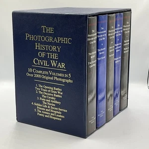 The Photographic History of the Civil War Box Set Hardcover 5 Volumes Blue & Gre - Picture 1 of 17