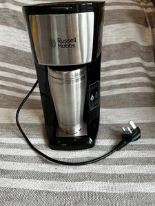 Russell Hobbs Brew & Go Coffee Maker Machine 400ml Stainless Steel 650W with Mug - Picture 1 of 8
