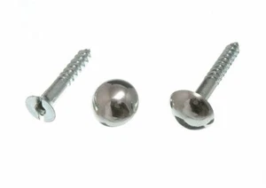 Nuovo 100 X Specchio Vite Cromato E Cupola Testa Cap 32mm Lunghezza - Onestopdiy - Foto 1 di 1