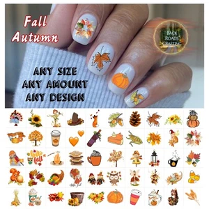 Juego de 50 calcomanías de arte en uñas tobogán acuático otoño otoño tobogán incluido + bonificación - Imagen 1 de 5