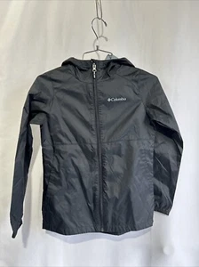 Columbia Girls Switchback II Waterproof Rain Jacket Black Size Medium 10-12 - Picture 1 of 8