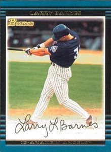 #159 Larry Barnes - Anaheim Angels - 2002 Bowman Baseball