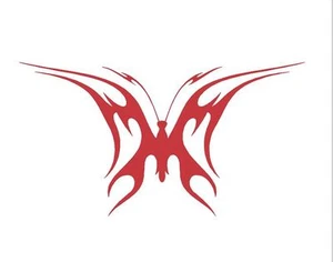 FLAME DECAL BUTTERFLY #9  VINYL HOOD AUTO CAR TRUCK SUV  VAN  SEMI VEHICLE BURN - Imagen 1 de 2