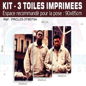 Kit 80X75Cm 3 Tele Stampate - Pete Rock Cl Smooth Hip Hop - Prcl03-3T8075A - Foto 1 di 10