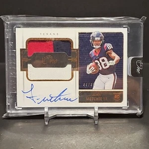 2022 Panini One John Metchie III AUTO 3-Color Patch #/49 RC RPA Texans ENCASED! - Picture 1 of 2