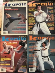 Karate Illustrated Magazine Lot of 4 ~ Vintage ~ - Picture 1 of 1