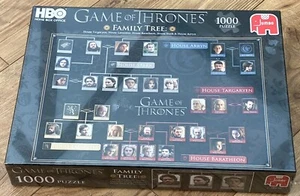 HBO Game Of Thrones - Family Tree 1,000 Piece Jigsaw Puzzle - BNIB / Sealed - Picture 1 of 5