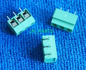 10pcs 5mm Pitch 3 pin 3 way Straight Pin PCB Screw Terminal Blocks Connector - Picture 1 of 1