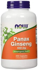 NOW FOODS, PANAX GINSENG 500mg 250 Kapseln SUPER PREIS - Bild 1 von 4