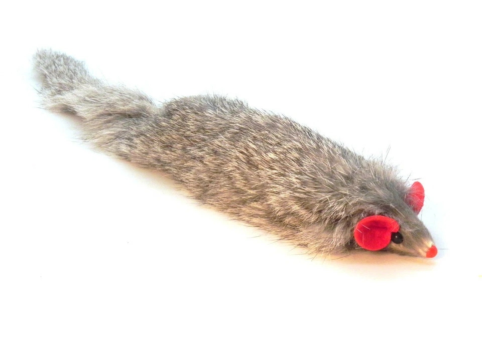 KATS'N US Dat Darn Ferret Rabbit Fur Cat Toy
