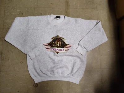 Vintage Image Wear Central Michigan University Chipewas Embroidered SweatShirt - Image 1 of 4