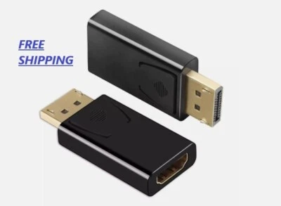 40XNew Display Port to HDMI Male Female Adapter Converter DisplayPort DP to HDMI - Image 1 of 4