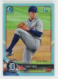 Bowman Draft Casey Mize 2018 rifrattore cromato blu cielo /402 - BDC-1 - Foto 1 di 2