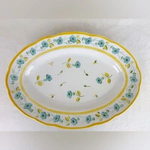 KG Faience de France Luneville Floral Serving Platter - Foto 1 di 10