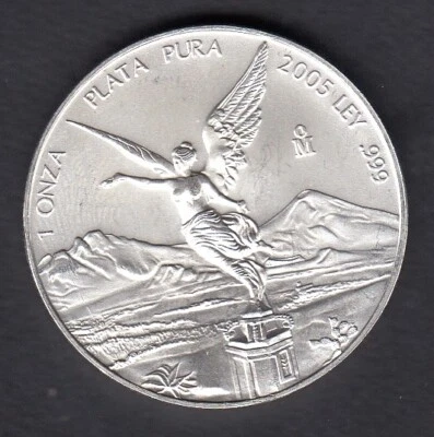 MESSICO 1 ONCIA  IN ARGENTO PURO 2005 - Immagine 1 di 3