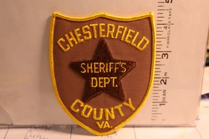 police patch CHESTERFIELD COUNTY SHERIFF'S DEPT VIRGINIA - Bild 1 von 1