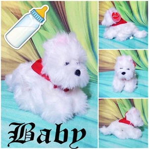 Build A Bear Lil Furry Friend Mini 8” Westie Terrier Baby Puppy Dog White Plush - Picture 1 of 7