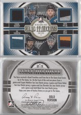 2013 In the Game-Used Quad Franchise Gold /10 Evgeni Nabokov Owen Nolan #QF-18