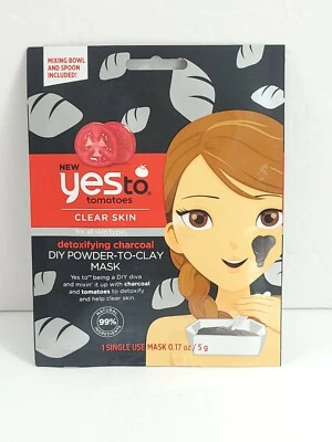 Yes to Tomatoes Detoxifying Charcoal DIY Powder-to-Clay Single-Use Mask, 0.17 oz - Image 1 of 4