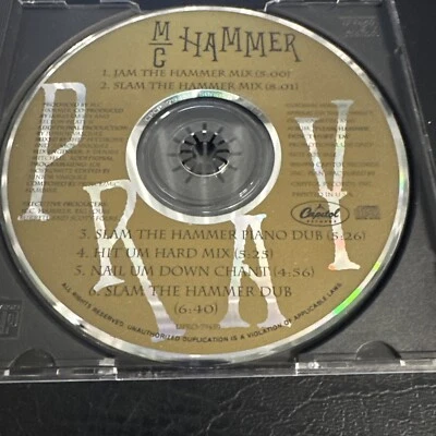 MC Hammer, Pray, Promo, Single, CD, 1990 Jam The Hammer Mix Slam The Hammer Mix - Image 1 of 4