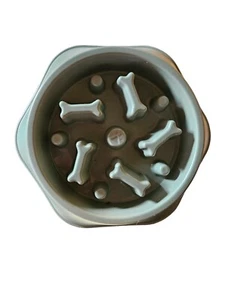 Slow Feeder Puzzle Anti-Gulping Interactive Dog Bowl for Sm/Med Dogs - Green - Picture 1 of 2