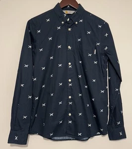 Carhartt Bird Print Cotton Shirt Size Small Smart Button Up - Bild 1 von 9