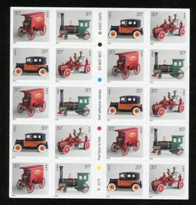 UNITED STATES SCOTT #3645h ANTIQUE TOYS COMPLETE BOOKLET(20) MINT NEVER HINGED - Picture 1 of 1