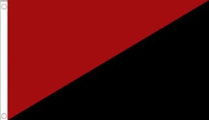 CNT FAI FLAG 5' x 3' Spanish Spain Anarchy Anarchist Syndicalist Communism - Picture 1 of 1