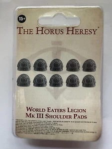 Almohadillas para el hombro World Eaters Legion MK III The Horus Herejía Fuera de existencia Caos Space Marine - Imagen 1 de 2