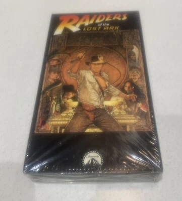 Raiders of the Lost Ark 1981/1989 VHS Paramount Watermark Spielberg NEW SEALED - Image 1 of 4