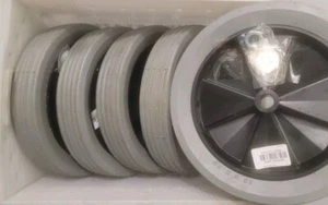 4 Ruote originali Rubbermaid 1011-L1 da 12 pollici per camion inclinabile 1011 FG1011L10000 - Foto 1 di 2