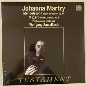JOHANNA MARTZY Mendelssohn Mozart Violin Cto Sawallisch 180 gram vinyl SEALED LP - Picture 1 of 2