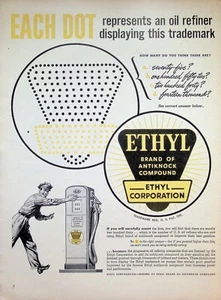 VINTAGE 1940s Print Ad ~ Ethyl Brand of Antiknock Compound ~ Ethyl Corporation - Picture 1 of 1