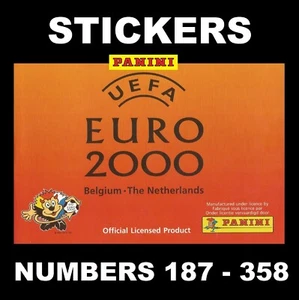 Pegatinas Panini Euro 2000 #187-358 (espalda negra) versión Reino Unido - Imagen 1 de 3