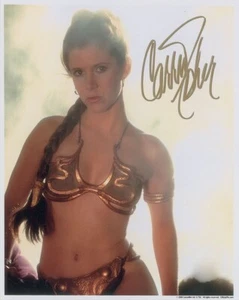 "Carrie Fisher StarWars 10 x 8" Firmada Foto Promocional Firmada Firma Es Parte de la Foto) - Imagen 1 de 3