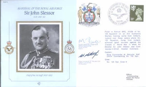 Cubierta doble firmada CDR11a RAF MRAF Sir John Slessor - Imagen 1 de 1