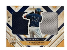 2018 Panini Elite Extra Edition Dual Silhouettes 66/99 Yordan Alvarez #DS-YA