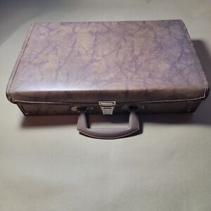Vintage Cassette Tape Holder Portable Carry Case (by Lebo) Holds 30 Faux Leather