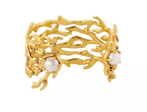 Kendra Scott Shea Statement Cuff Bracelet in Vintage Gold NWT Retail $125 - Picture 1 of 10